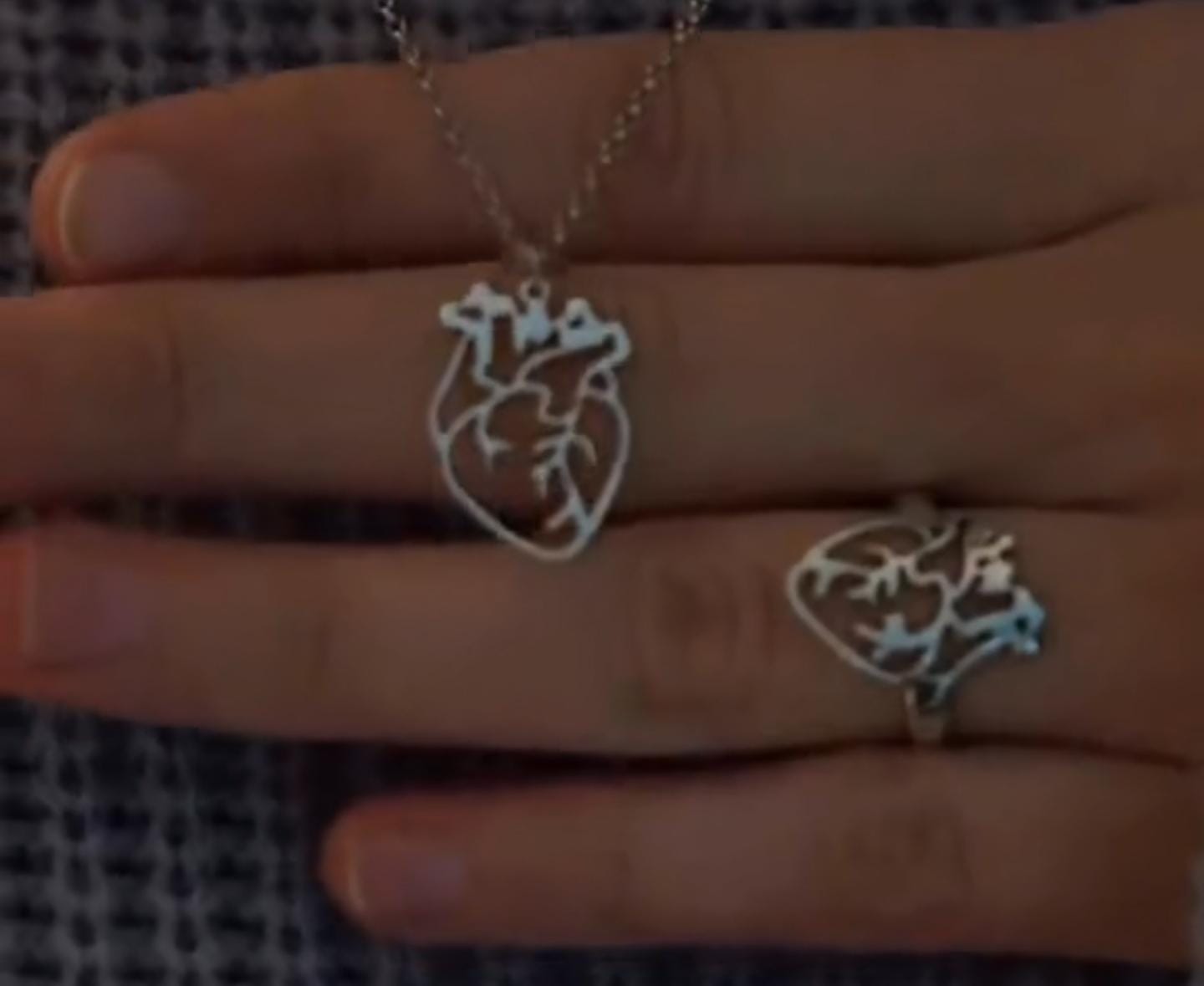 Heart necklace / ring