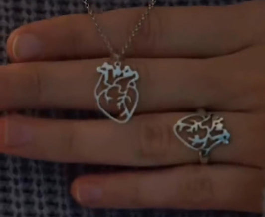 Heart necklace / ring